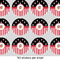 Pirate & Stripes 1" Multipurpose Round Labels - Sheet