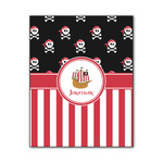 Pirate & Stripes Wood Print - 11x14 (Personalized)