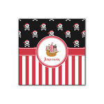 Pirate & Stripes Wood Print - 12x12 (Personalized)