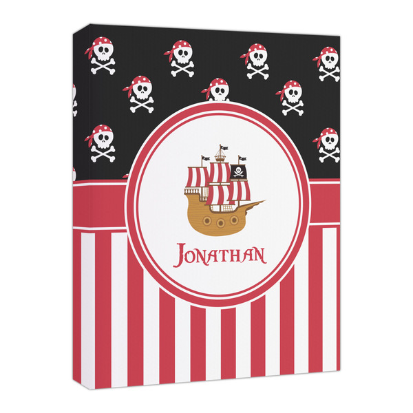 Custom Pirate & Stripes Canvas Print - 16x20 (Personalized)