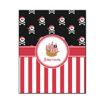 Pirate & Stripes Wood Print - 16x20 (Personalized)