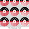 Pirate & Stripes 2" Multipurpose Round Labels - Sheet