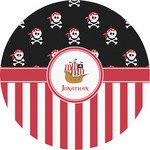 Pirate & Stripes Multipurpose Round Labels - 2" (Personalized)