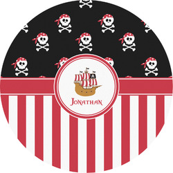 Pirate & Stripes Multipurpose Round Labels - 2" (Personalized)