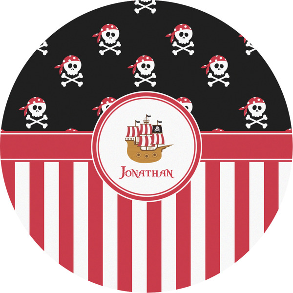 Custom Pirate & Stripes Multipurpose Round Labels - 2" (Personalized)