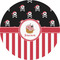 Pirate & Stripes 2" Multipurpose Round Labels - Single Sticker