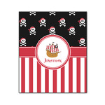 Pirate & Stripes Wood Print - 20x24 (Personalized)