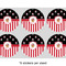 Pirate & Stripes 3" Multipurpose Round Labels - Sheet