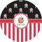 Pirate & Stripes 3" Multipurpose Round Labels - Single Sticker