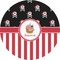 Pirate & Stripes 5" Multipurpose Round Label - Single Sticker