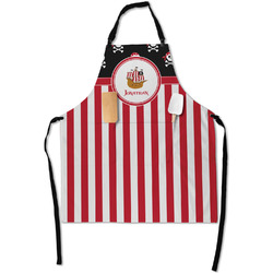 Pirate & Stripes Apron With Pockets w/ Name or Text