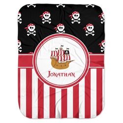Pirate & Stripes Baby Swaddling Blanket (Personalized)