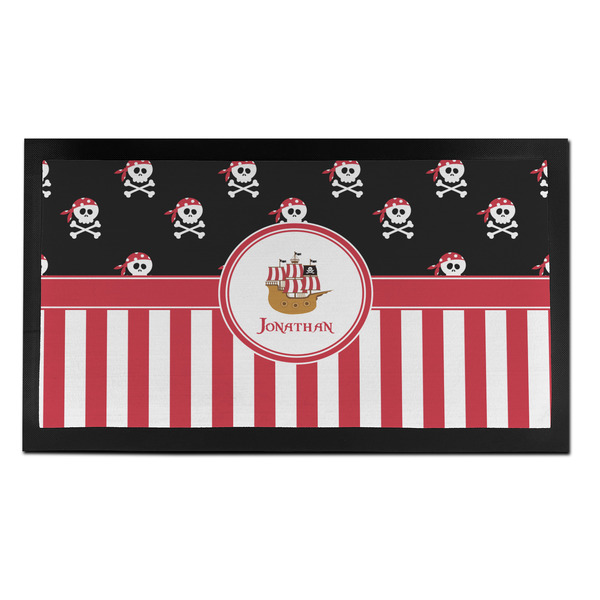 Custom Pirate & Stripes Bar Mat - Small (Personalized)