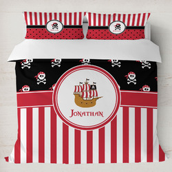 Pirate & Stripes Duvet Cover Set - King (Personalized)