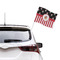 Pirate & Stripes Car Flag - Large - LIFESTYLE