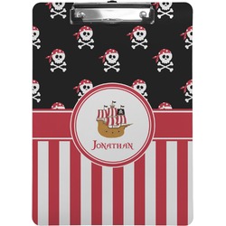 Pirate & Stripes Clipboard (Letter Size) (Personalized)