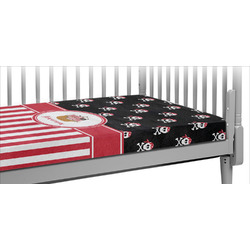 Pirate & Stripes Crib Fitted Sheet w/ Name or Text