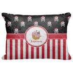 Pirate & Stripes Decorative Baby Pillowcase - 16"x12" w/ Name or Text