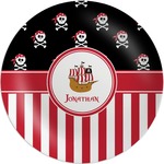 Pirate & Stripes Melamine Plate (Personalized)