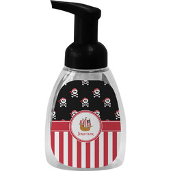 Pirate & Stripes Foam Soap Bottle - Black (Personalized)