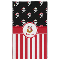 Pirate & Stripes Golf Towel - Poly-Cotton Blend w/ Name or Text