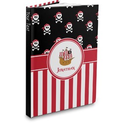 Pirate & Stripes Hardbound Journal - 5.75" x 8" (Personalized)