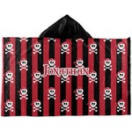 Pirate & Stripes Kids Hooded Towel (Personalized)