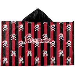Pirate & Stripes Kids Hooded Towel (Personalized)