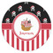 Pirate & Stripes Icing Circle - Large - Single