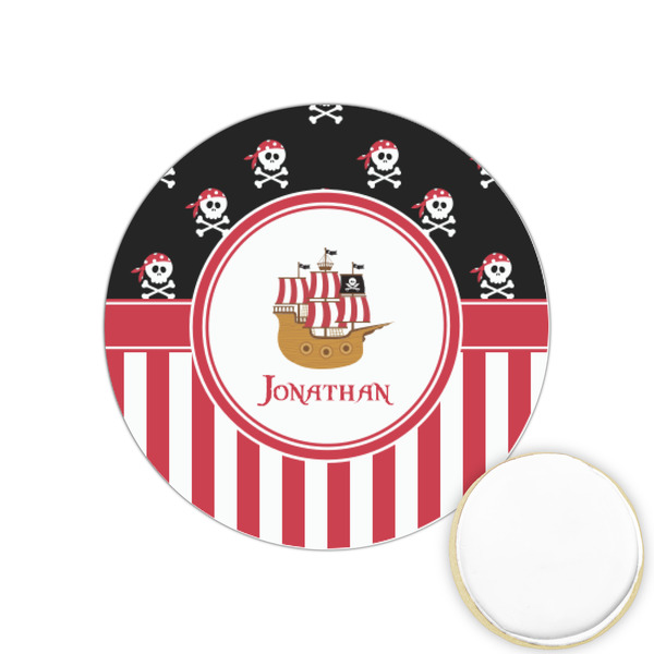 Custom Pirate & Stripes Printed Cookie Topper - 1.25" (Personalized)