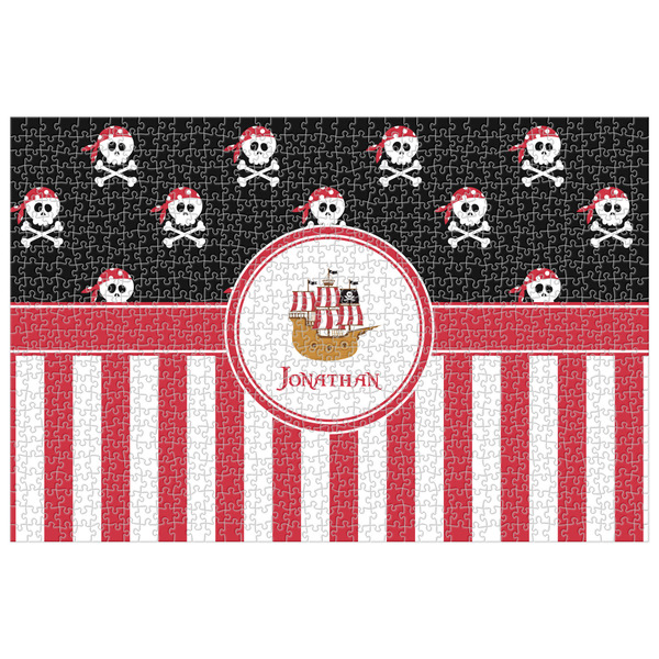 Custom Pirate & Stripes Jigsaw Puzzle - 1000-piece (Personalized)