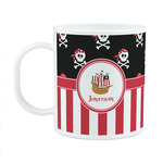 Pirate & Stripes Plastic Kids Mug (Personalized)