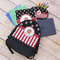 Pirate & Stripes Large Backpack - Black - With Stuff