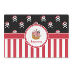 Pirate & Stripes Large Rectangle Car Magnet (Personalized)