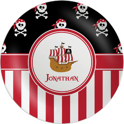 Pirate & Stripes Melamine Plate (Personalized)