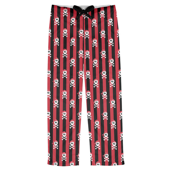 Custom Pirate & Stripes Mens Pajama Pants - S