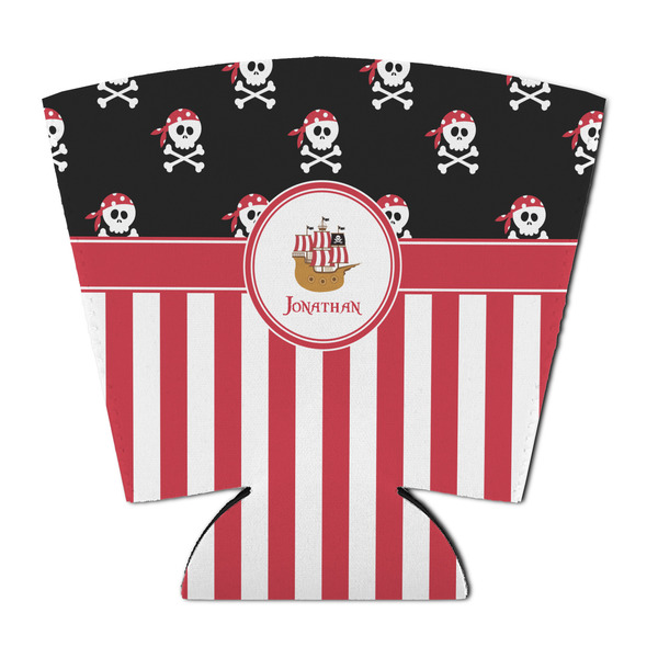 Custom Pirate & Stripes Party Cup Sleeve - with Bottom (Personalized)