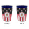 Pirate & Stripes Party Cup Sleeves - without bottom - Approval