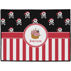 Pirate & Stripes Door Mat - 24"x18" (Personalized)