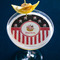 Pirate & Stripes Printed Drink Topper - Large - In Context