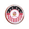 Pirate & Stripes Printed Icing Circle - XSmall - On Cookie