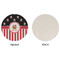 Pirate & Stripes Round Linen Placemats - APPROVAL (single sided)