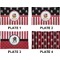 Pirate & Stripes Set of Rectangular Dinner Plates (Approval)