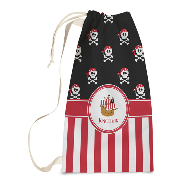 Custom Pirate & Stripes Laundry Bags - Small (Personalized)