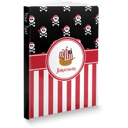 Pirate & Stripes Softbound Notebook - 7.25" x 10" (Personalized)
