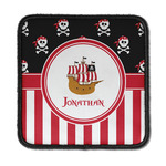 Pirate & Stripes Iron On Square Patch w/ Name or Text