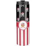 Pirate & Stripes Stainless Steel Skinny Tumbler - 20 oz (Personalized)