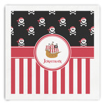 Pirate & Stripes Paper Dinner Napkins (Personalized)