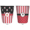 Pirate & Stripes Trash Can White - Front and Back - Apvl