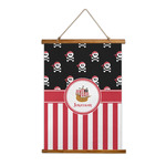 Pirate & Stripes Wall Hanging Tapestry - Tall (Personalized)